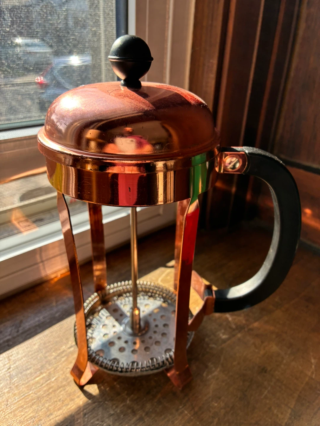 big BODUM Chambord AS IS French Press copper finish Coffee Maker