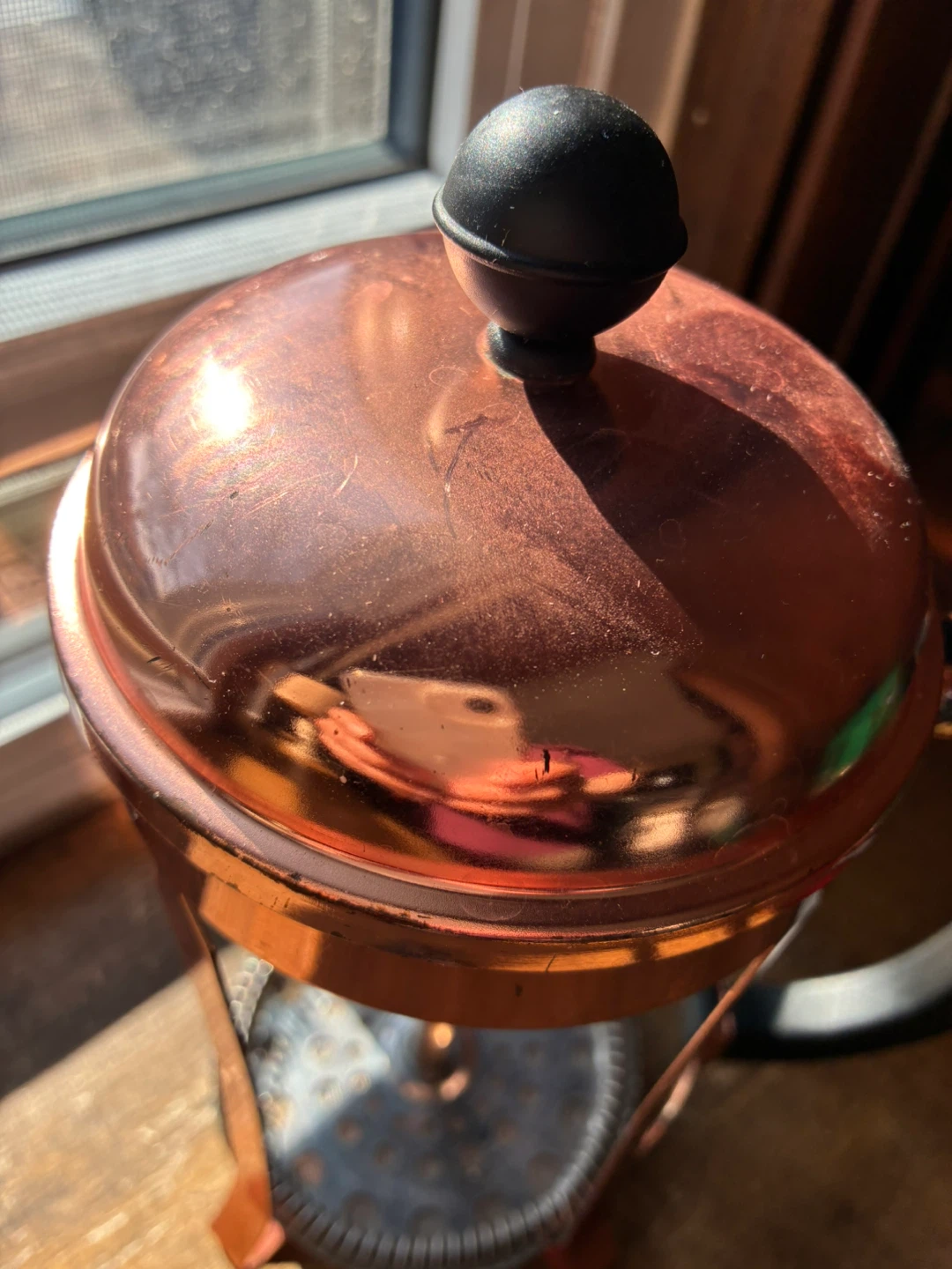 big BODUM Chambord AS IS French Press copper finish Coffee Maker - photo 2