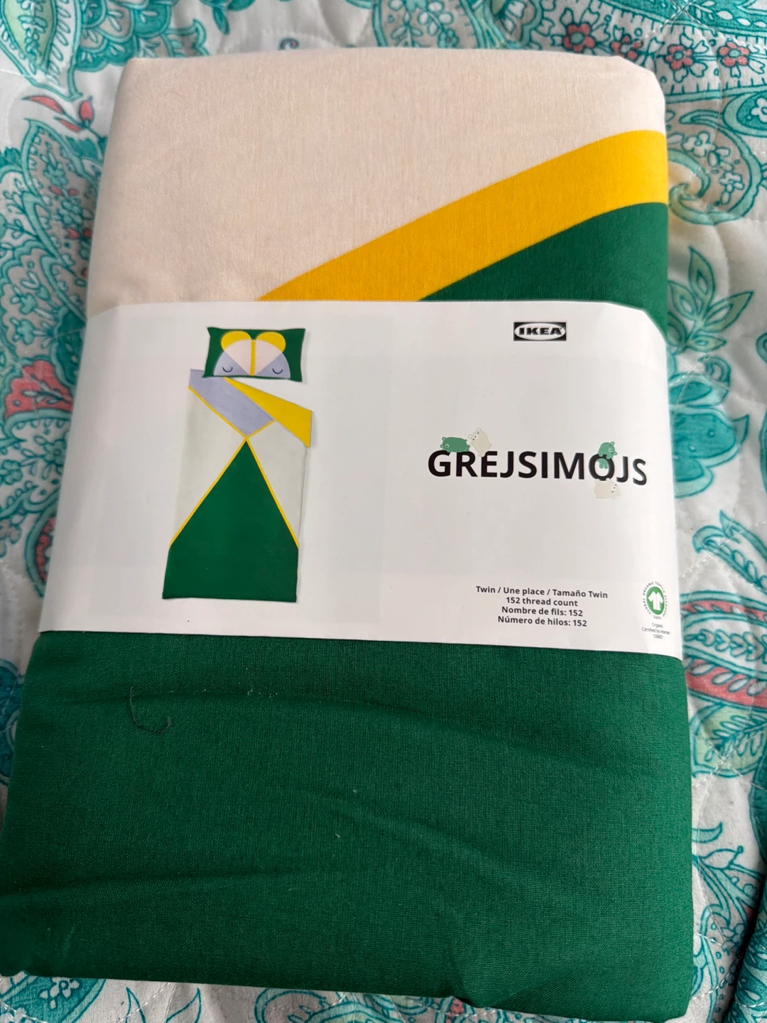 IKEA GREJSIMOJS Duvet Cover and Pillowcase Set - Twin - photo 3