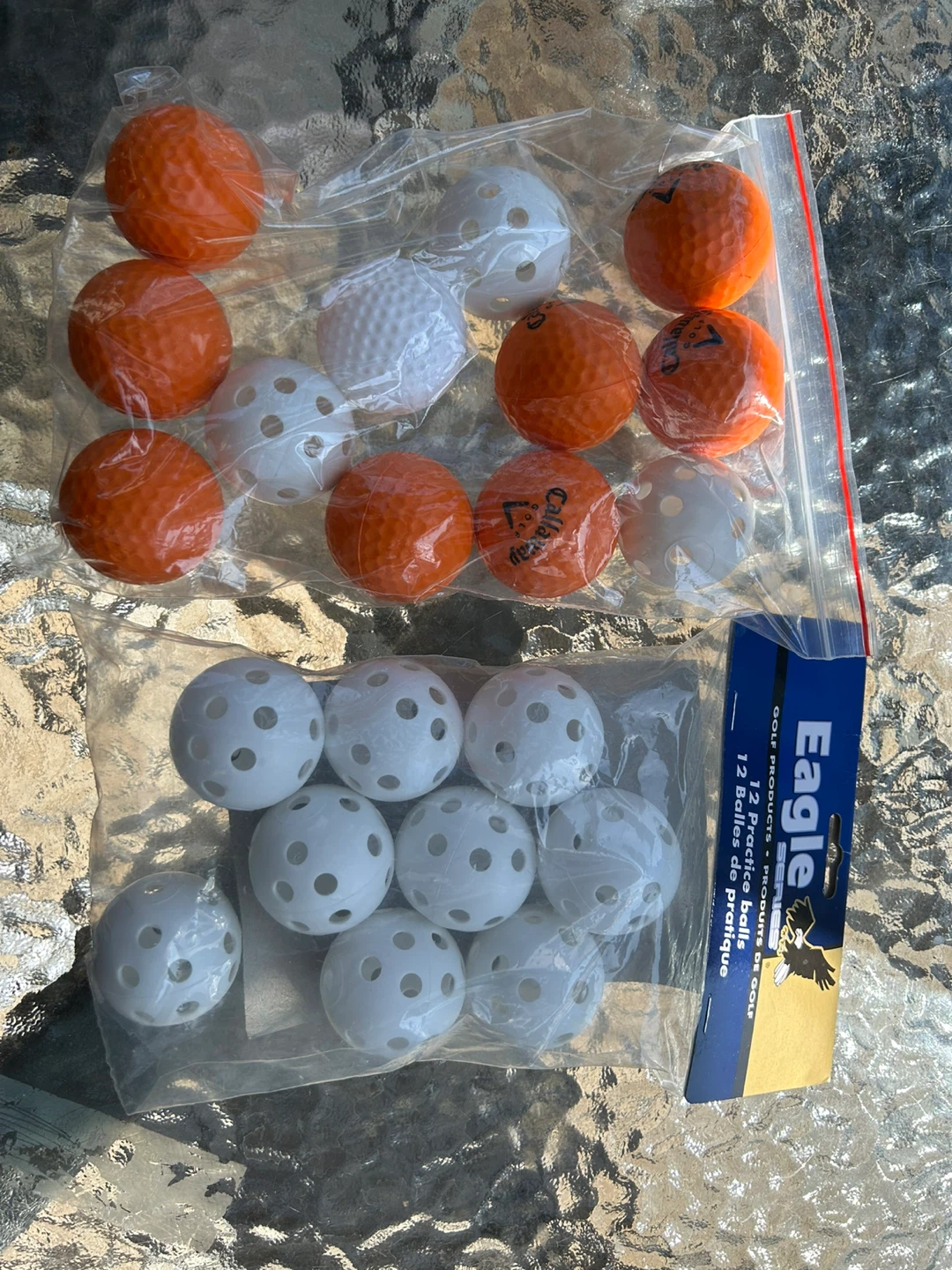 Callaway Orange Golf Balls & Eagle Practice Balls (12 count)