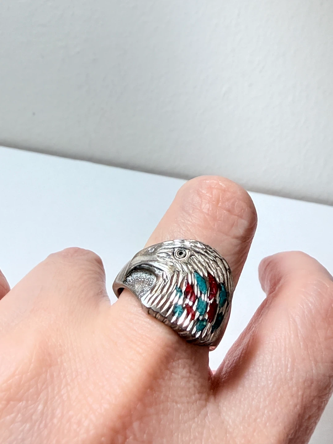 Sterling Silver Eagle Ring