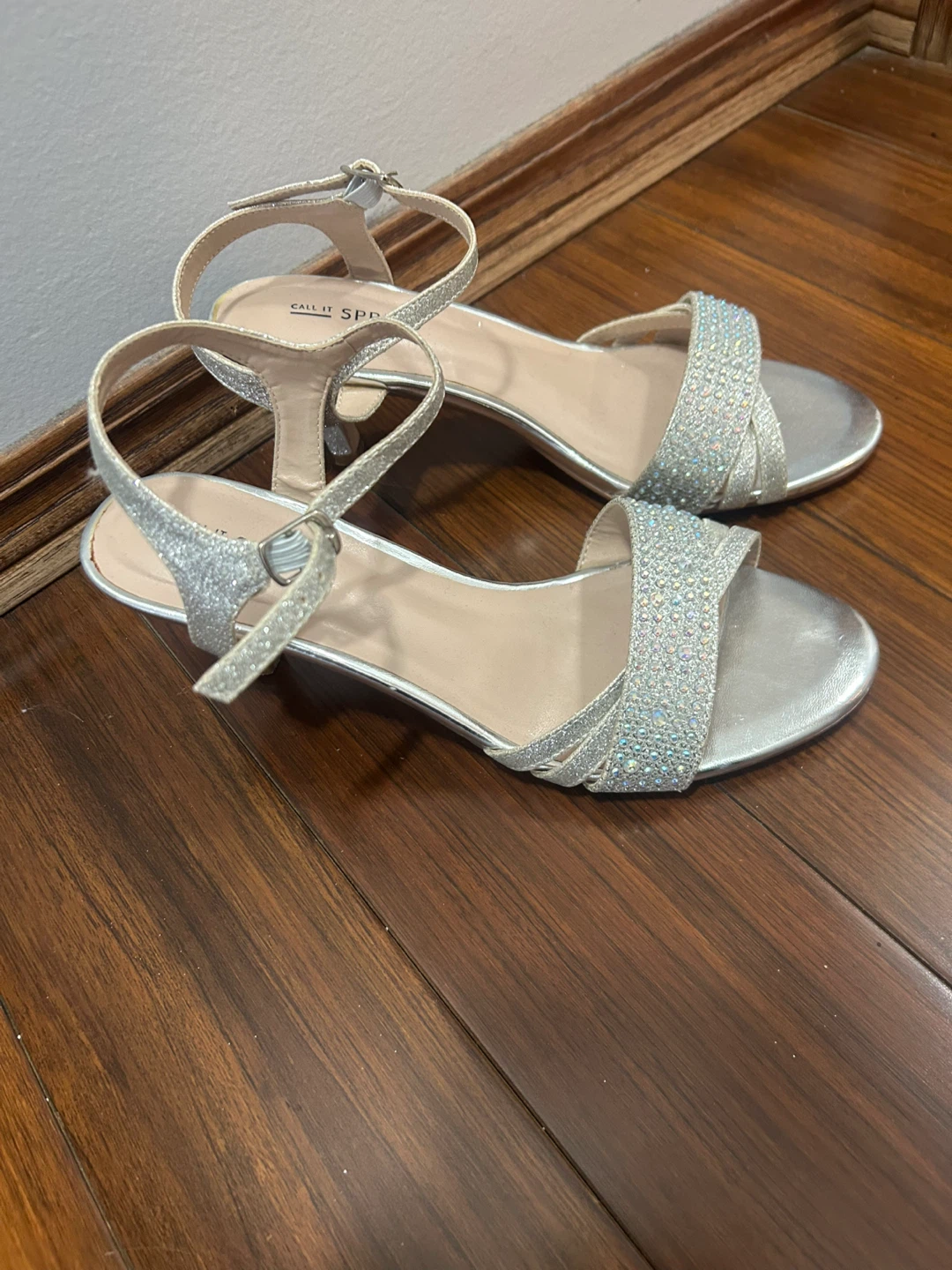 Call It Spring Silver Glitter Heels - photo 2