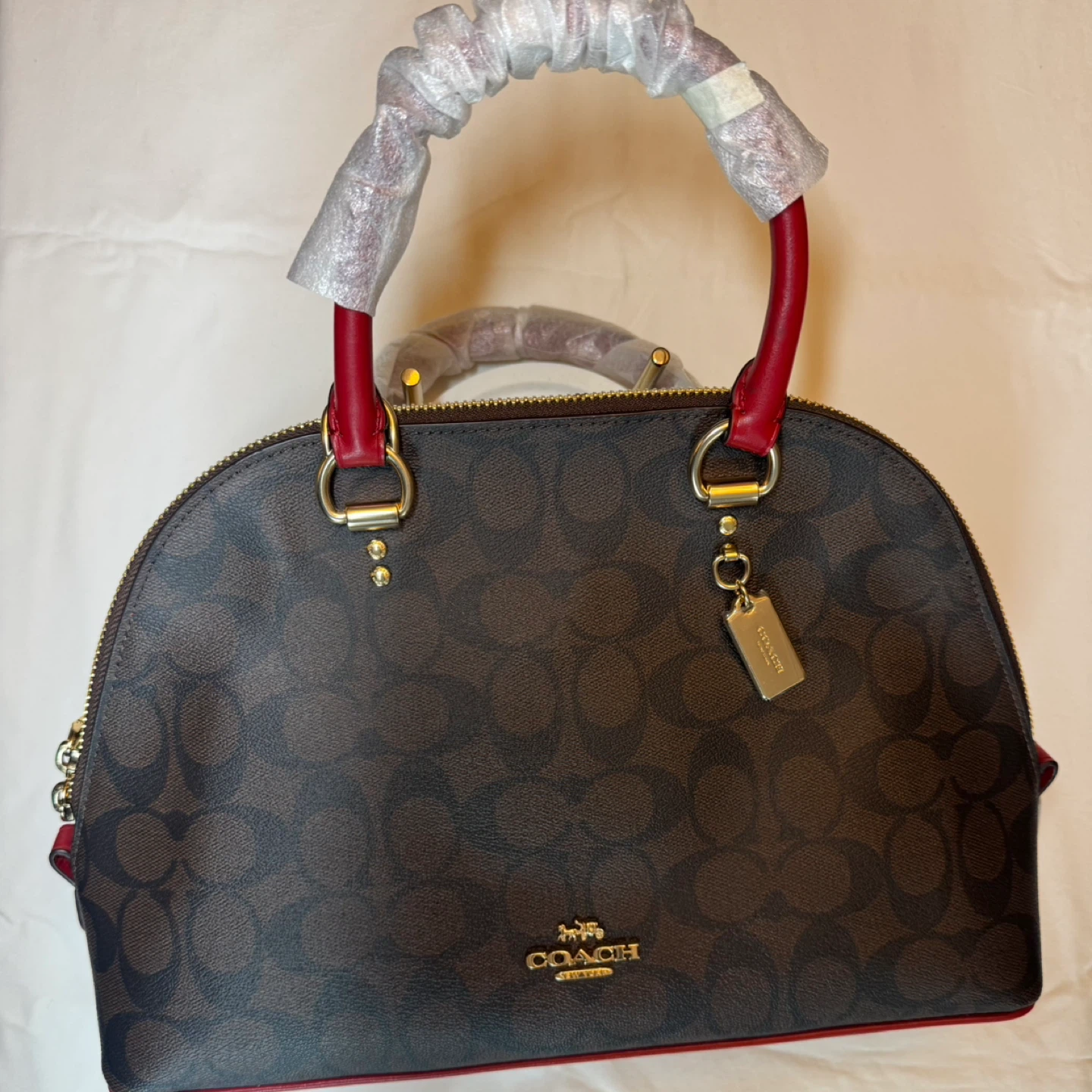 Coach 2558 Katy Satchel Brown/1941 Red