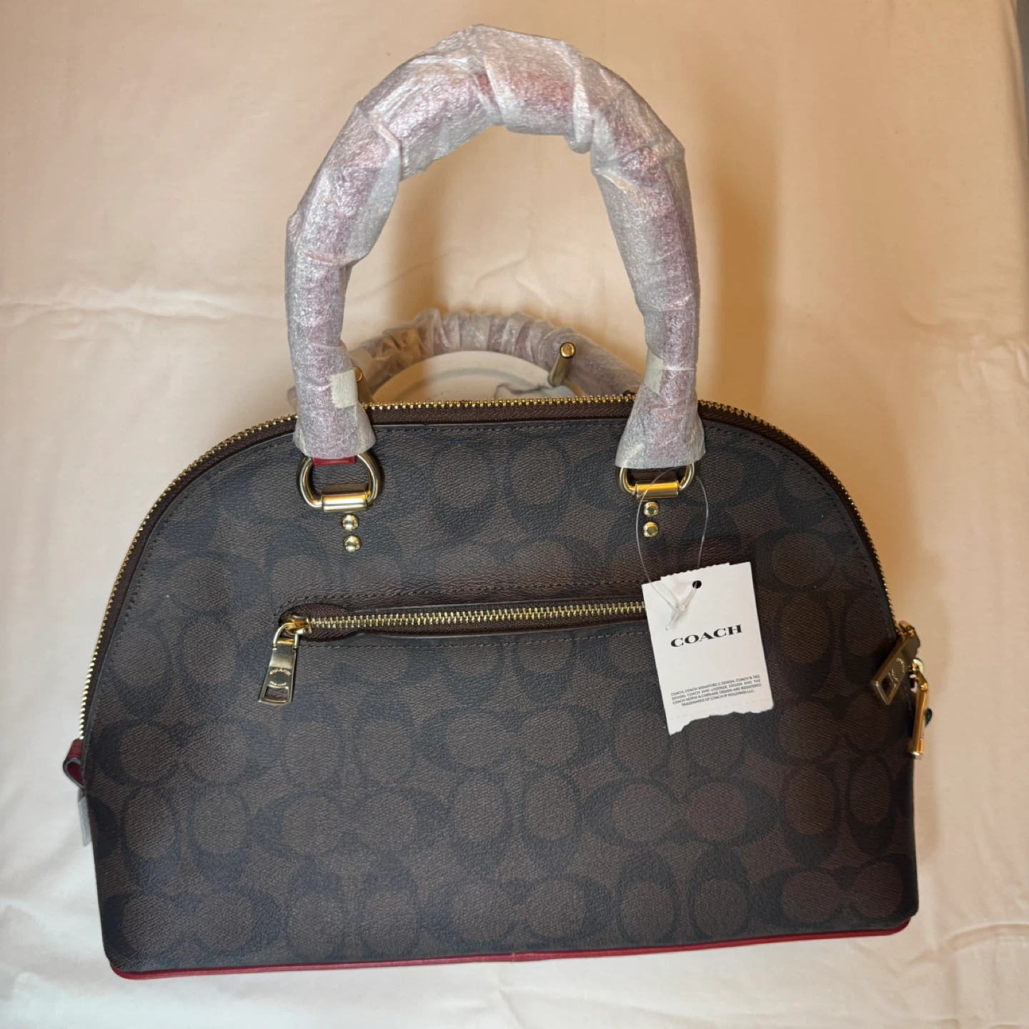 Coach 2558 Katy Satchel Brown/1941 Red - photo 2