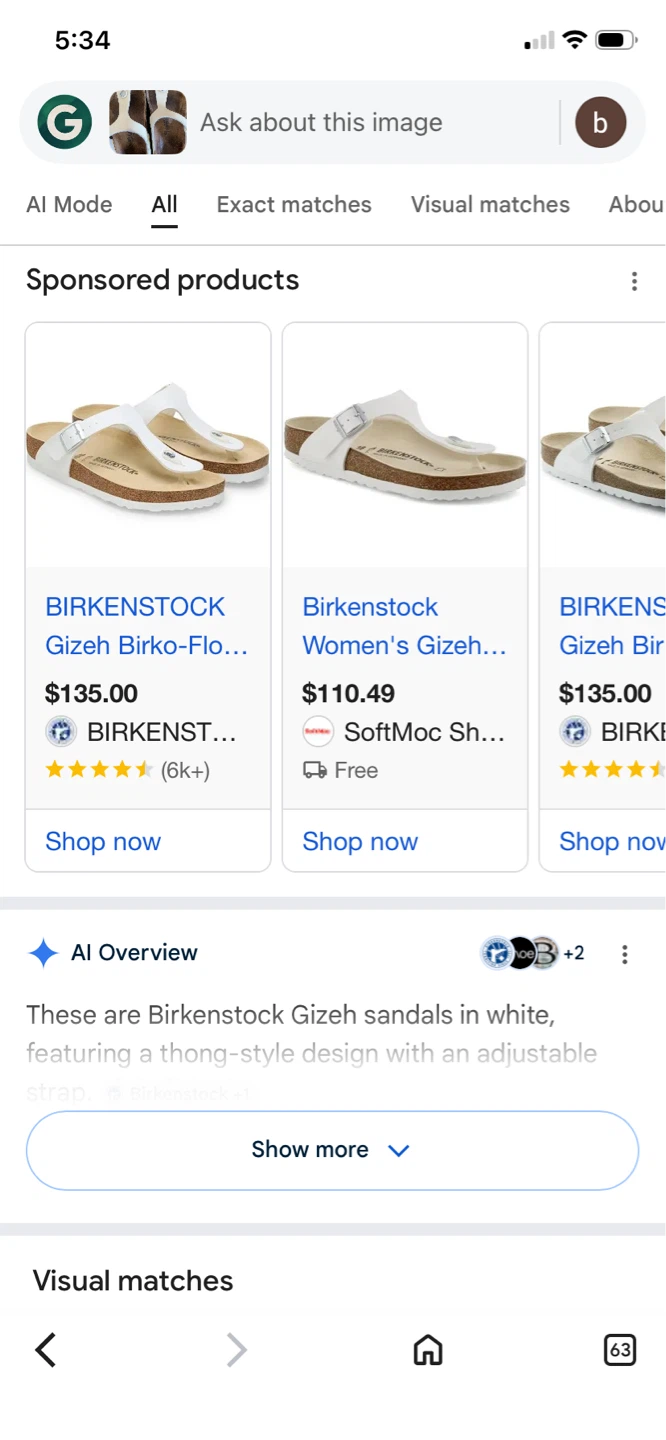Birkenstock Gizeh White Sparkle Thong Sandals size 40 -9 - photo 4