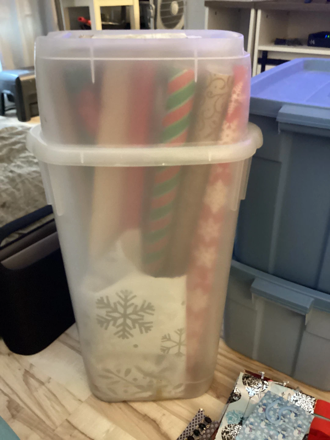 Christmas Decorations and Gift Wrap Lot