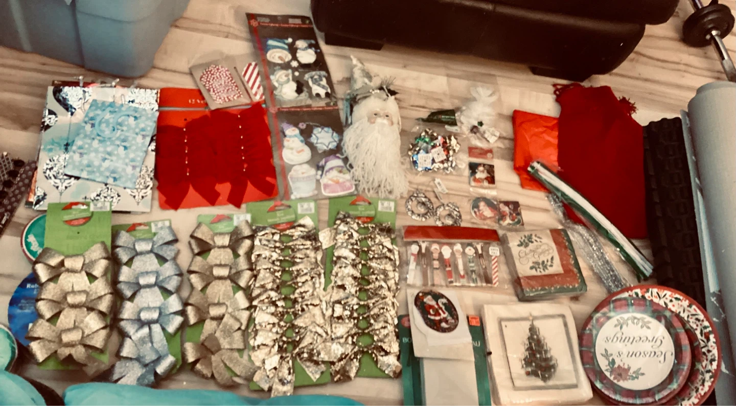 Christmas Decorations and Gift Wrap Lot - photo 3