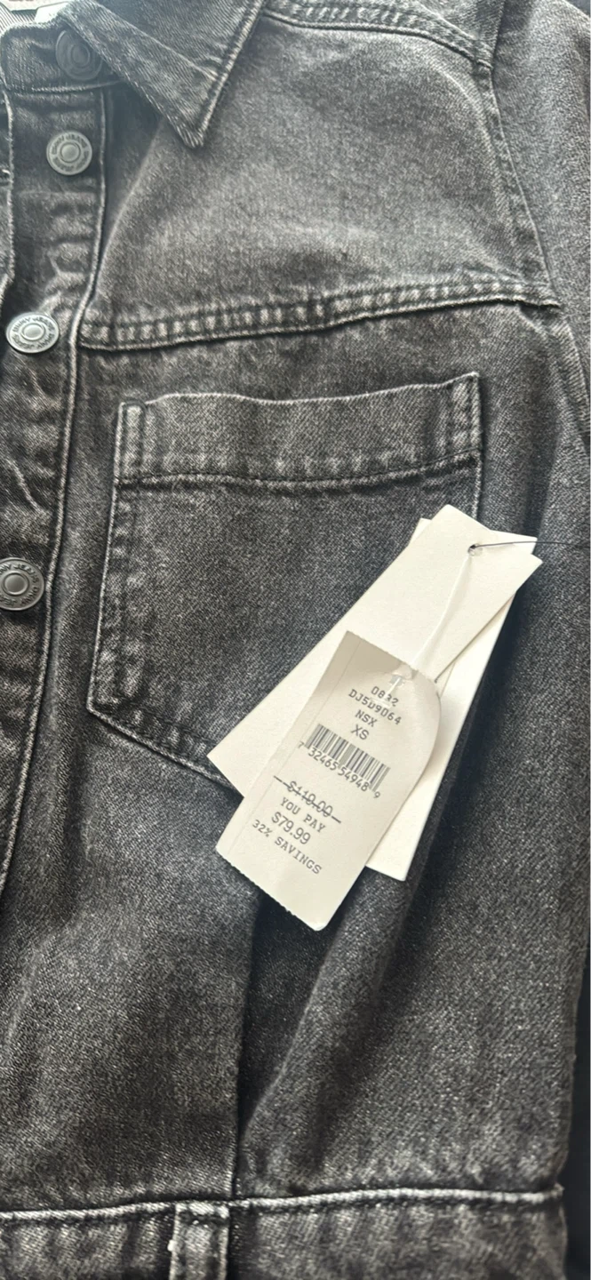 DKNY Jeans Black Denim Dress XS - photo 2