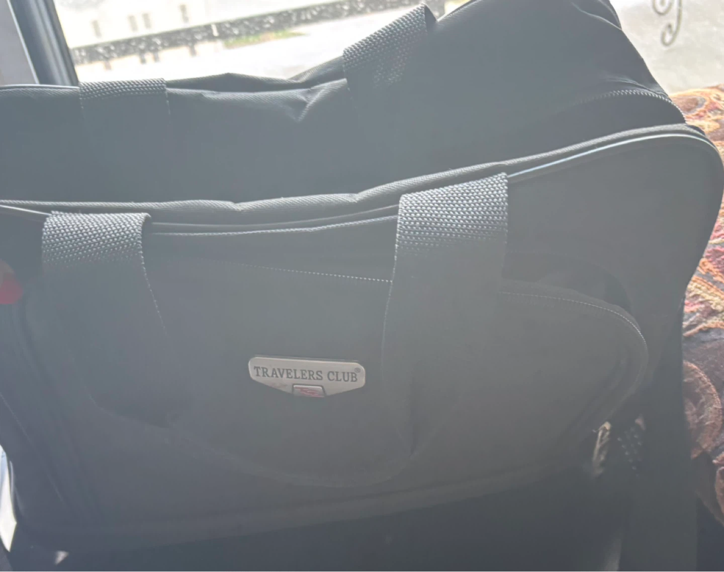 Travelers Club Black Duffel Bag