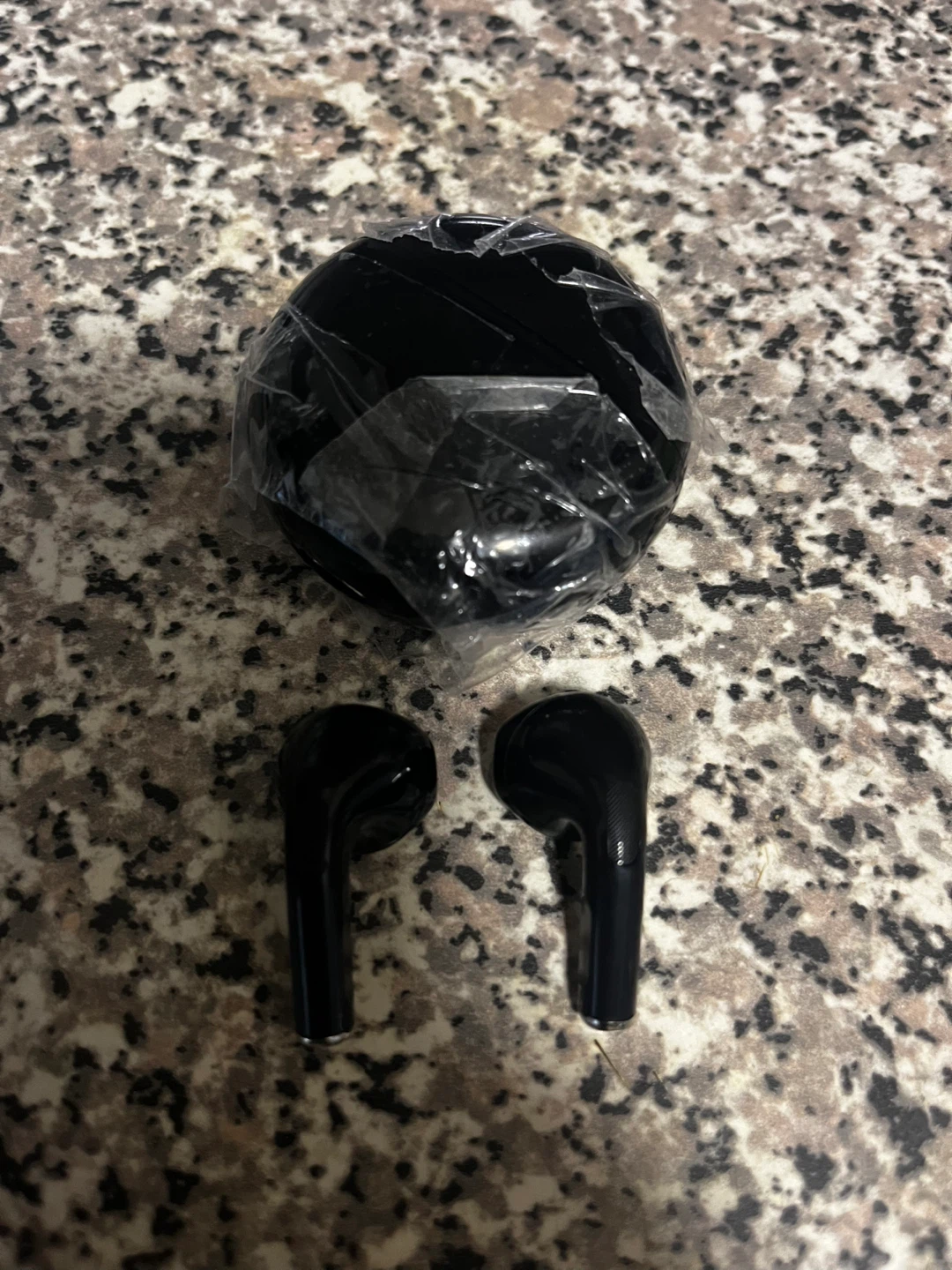 TSW Black Wireless Earbuds with Charging Case