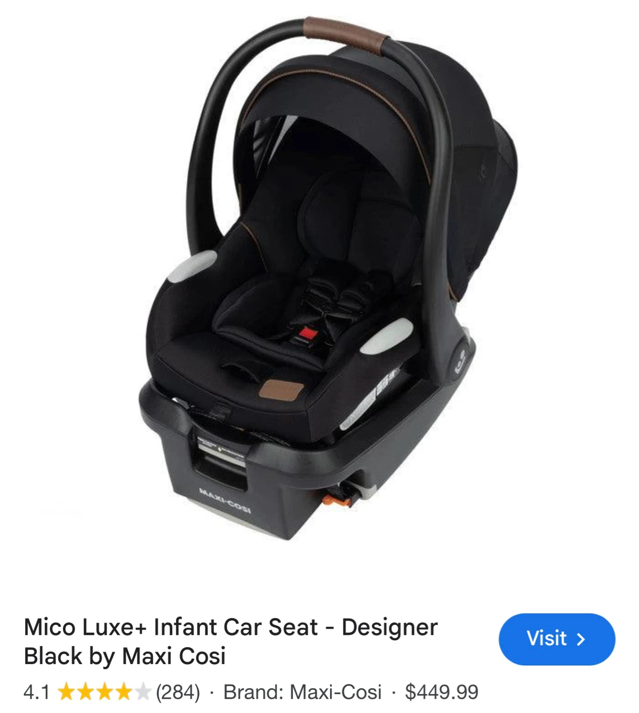 Maxi-Cosi Mico Luxe+ Infant Car Seat with Base - Black