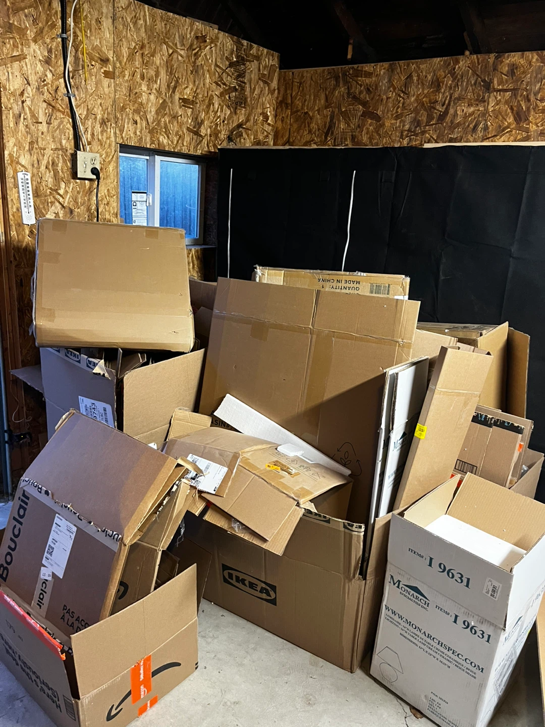 Assorted Cardboard Boxes