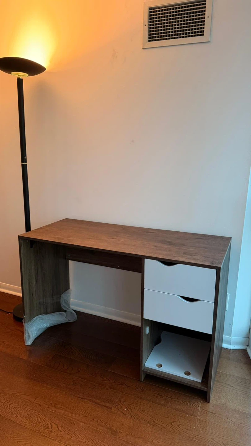 Compact Desk with Drawers