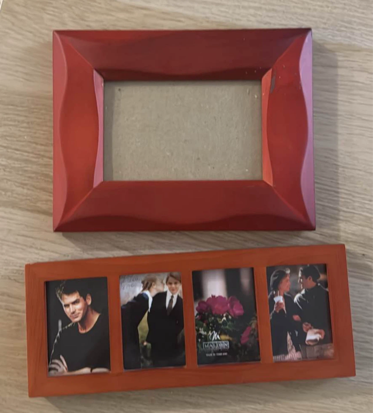 Red and Orange Picture Frames