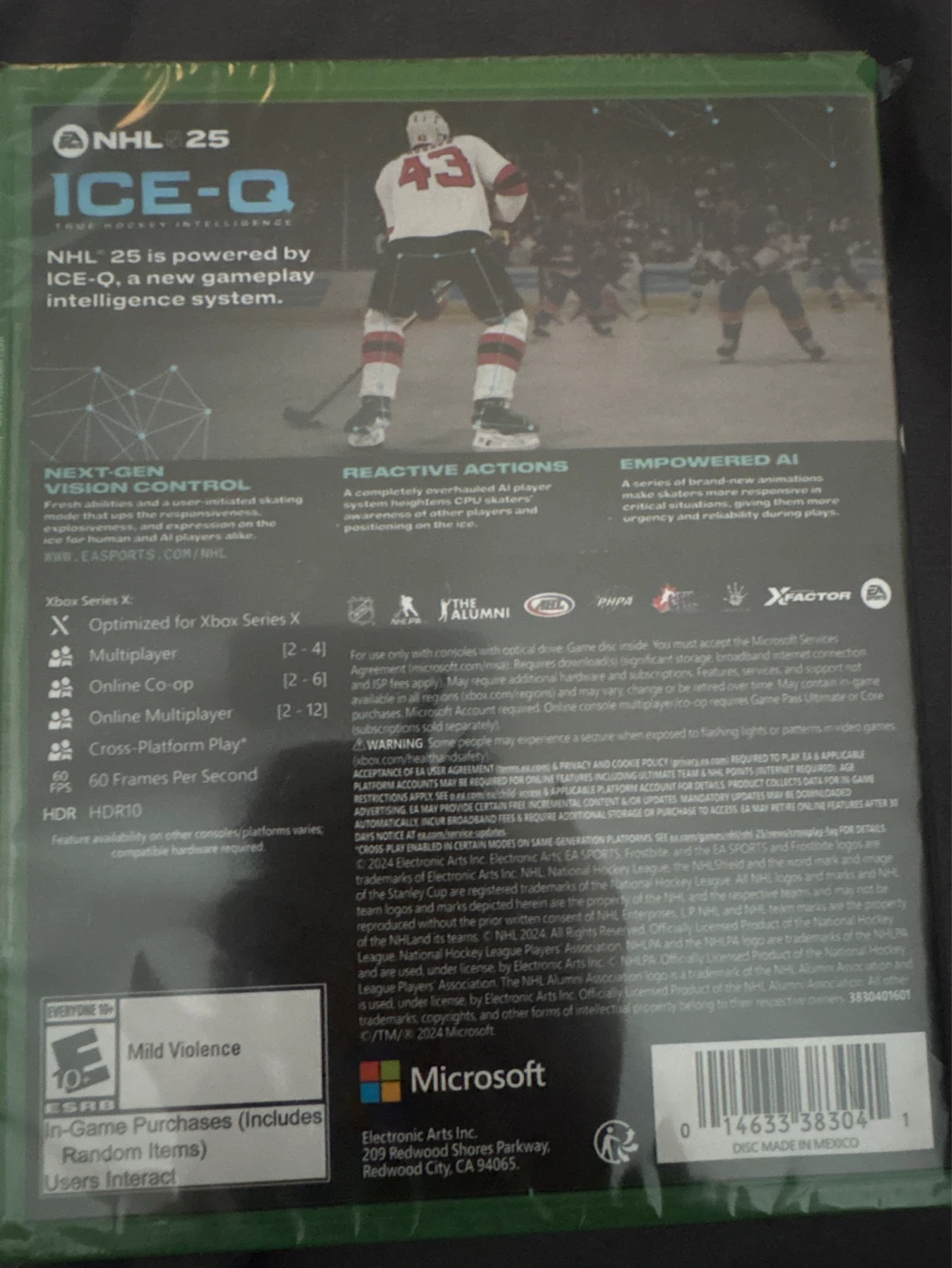 NHL 25 Ice-Q Xbox Series X Video Game - photo 2