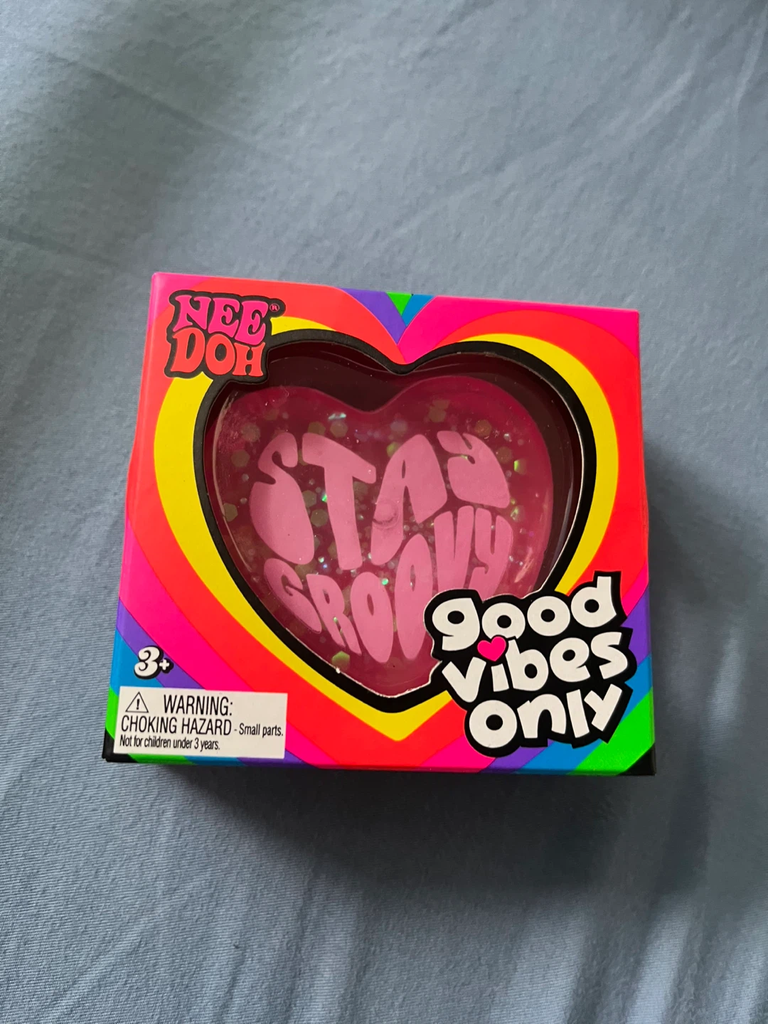 Blue and Pink heart shape Needoh