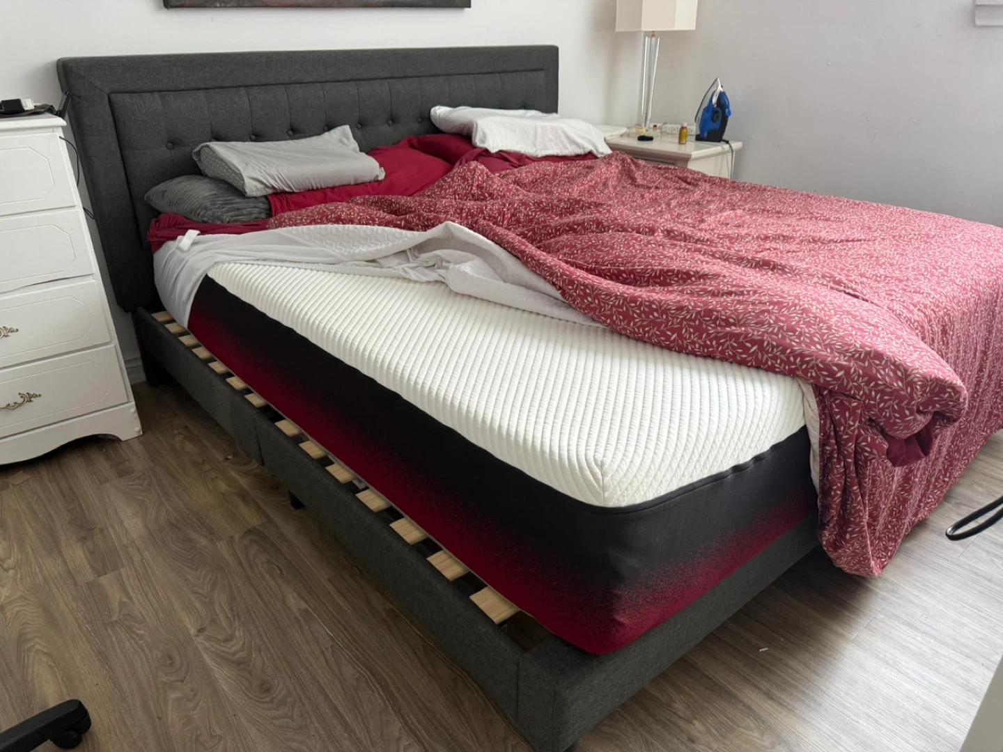 Tuft & Needle King Mattress and frame