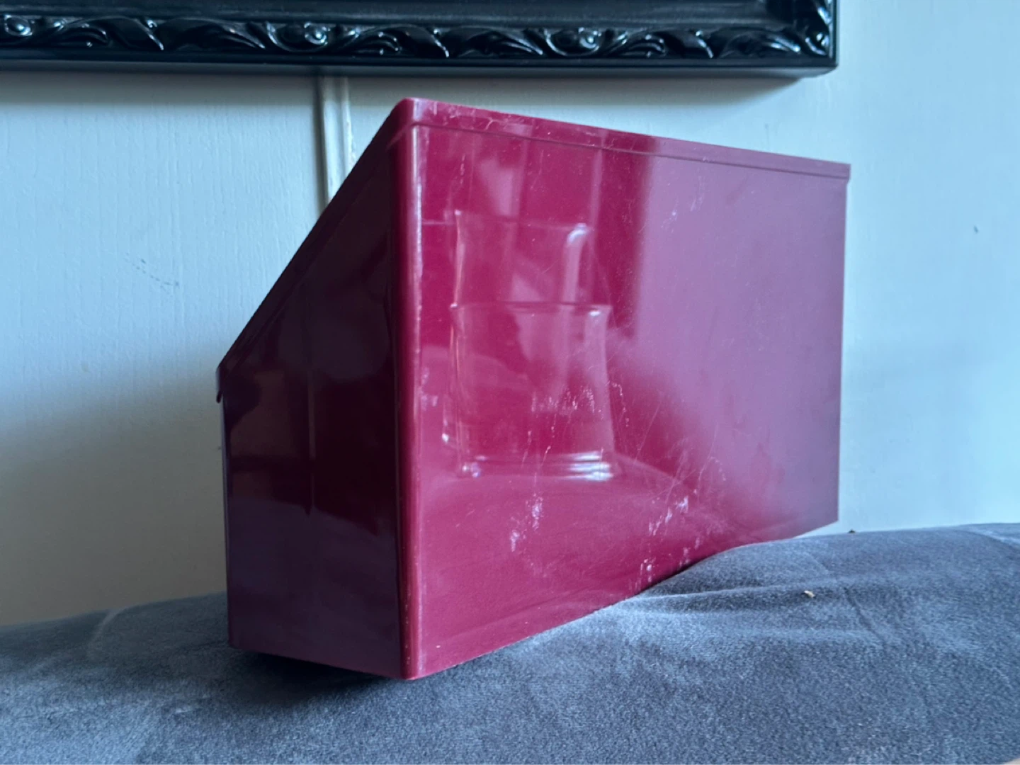 Vintage burgundy Rogers No 550 Desk Organizer - photo 3