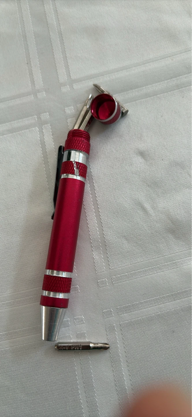 Red Multi-Bit Screwdriver with Screw Bits - photo 4