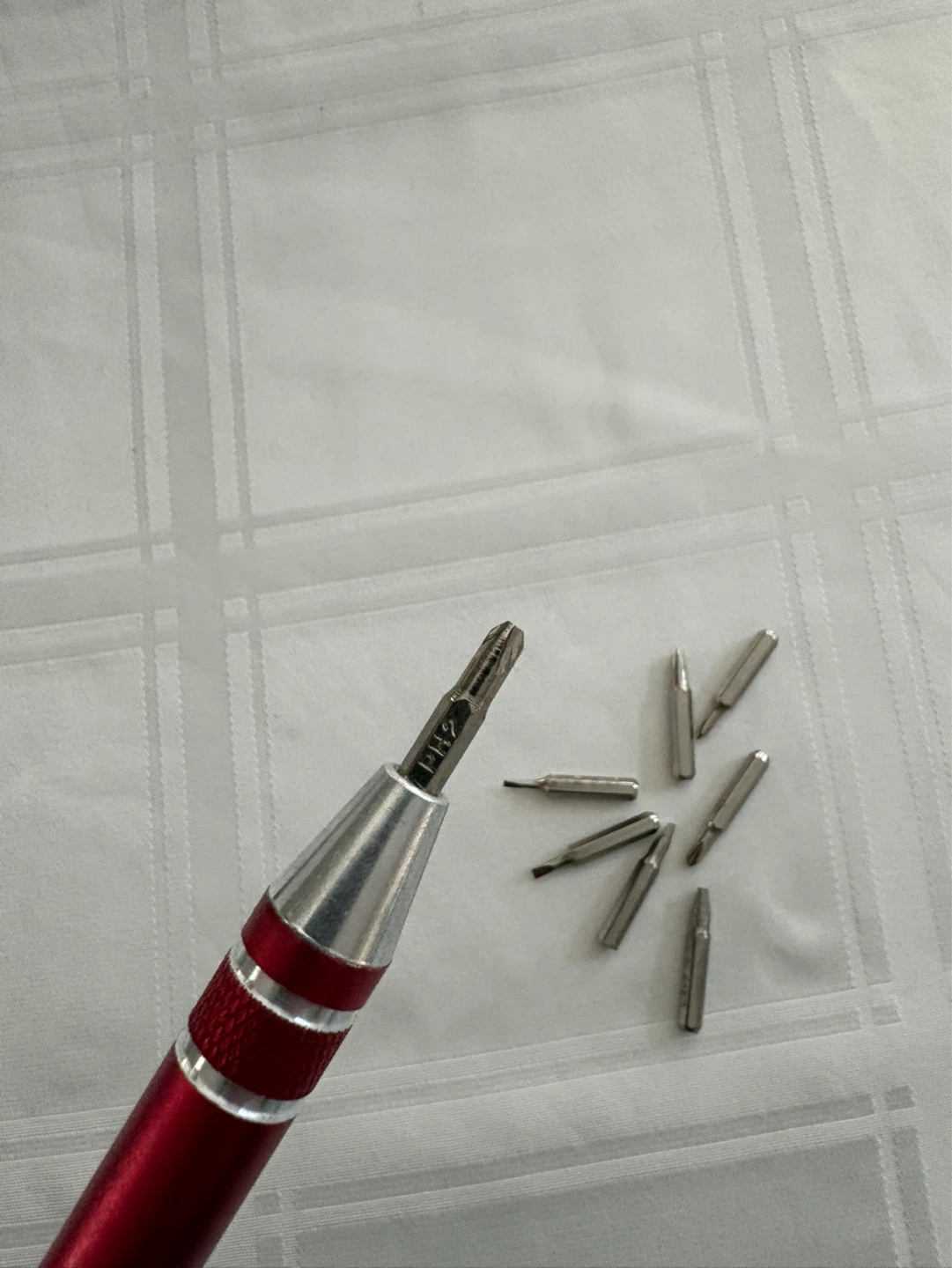 Red Multi-Bit Screwdriver with Screw Bits - photo 2