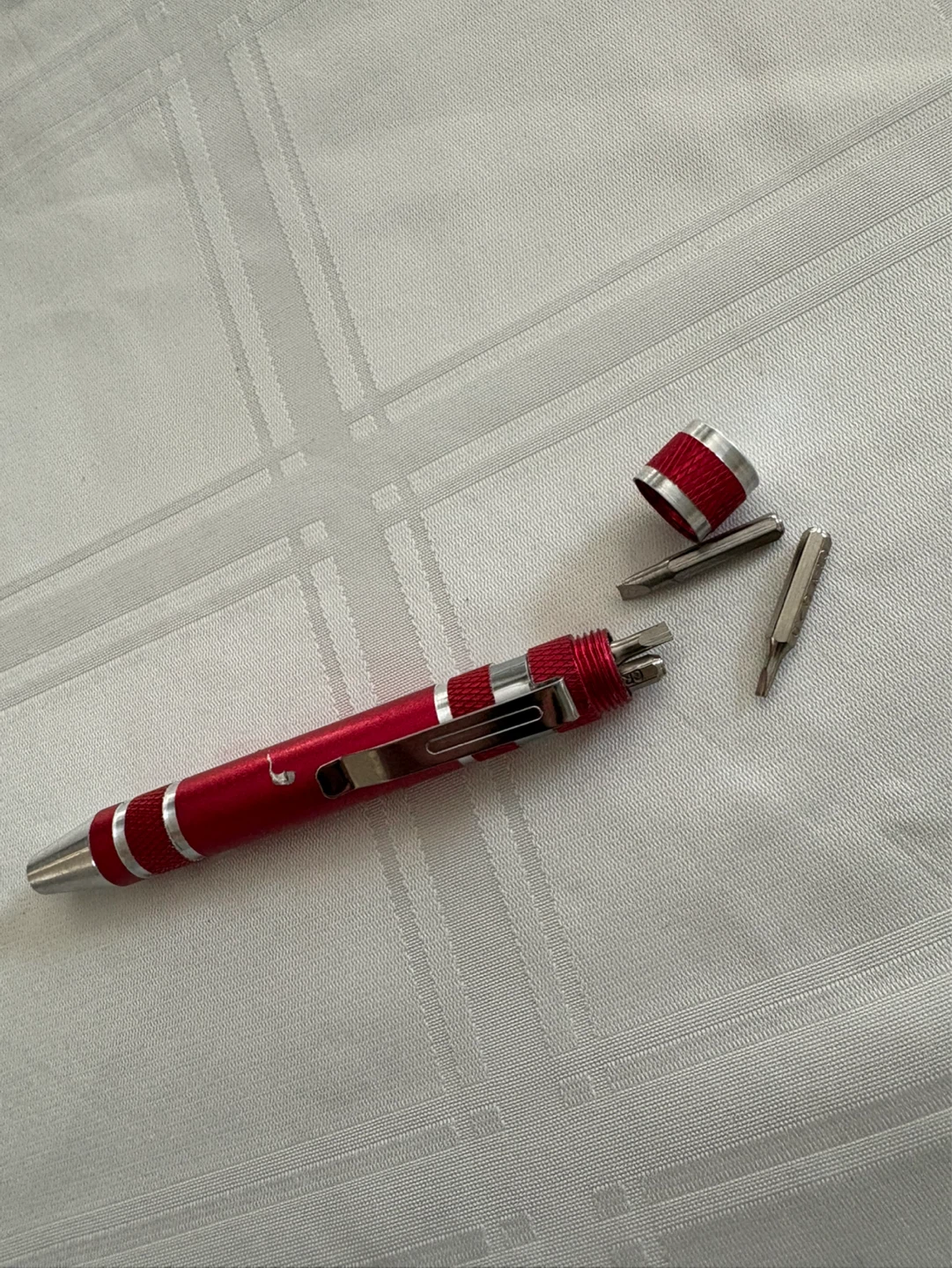 Red Multi-Bit Screwdriver with Screw Bits - photo 3