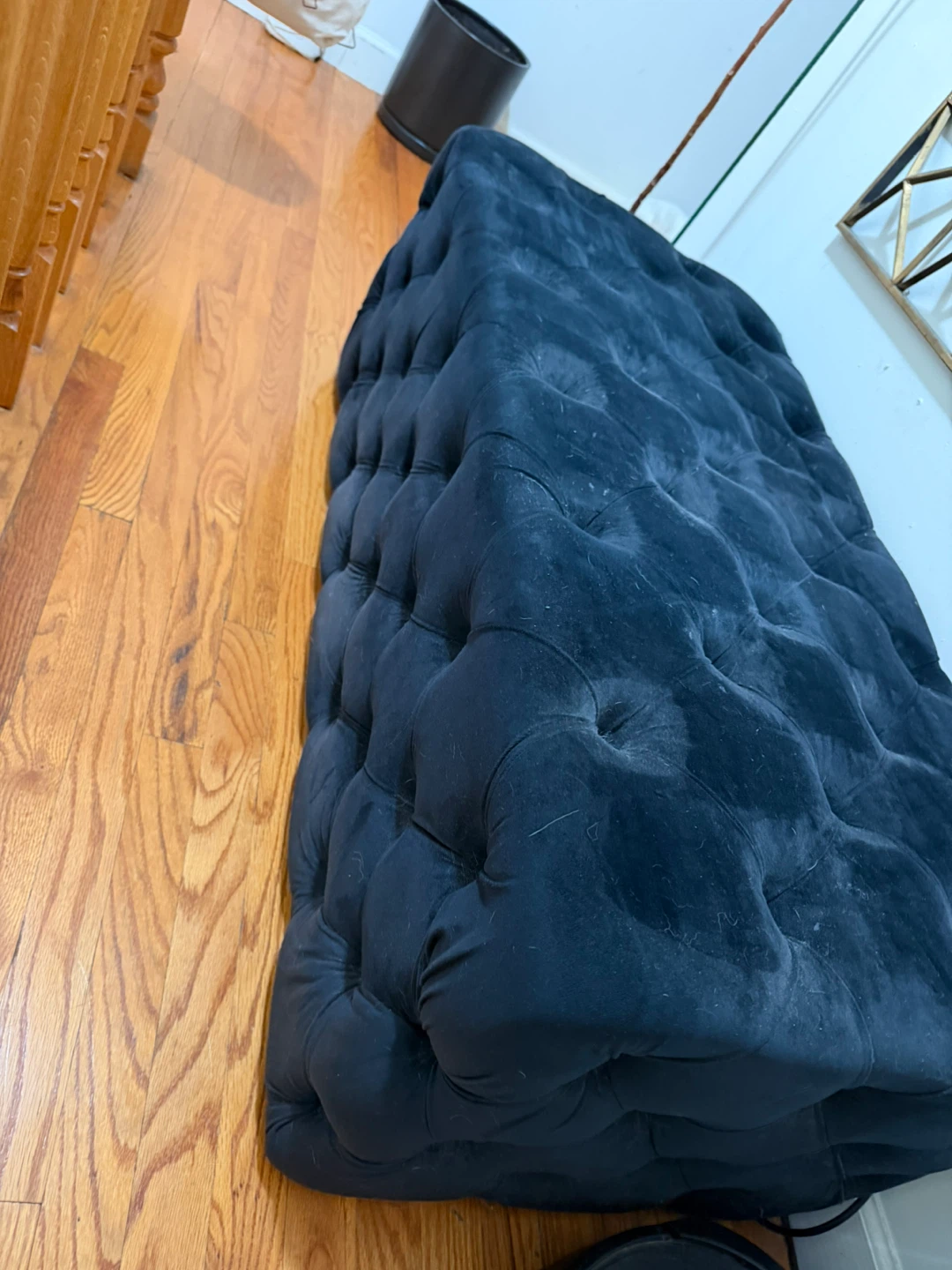 Tufted Velvet Ottoman Bench - photo 2