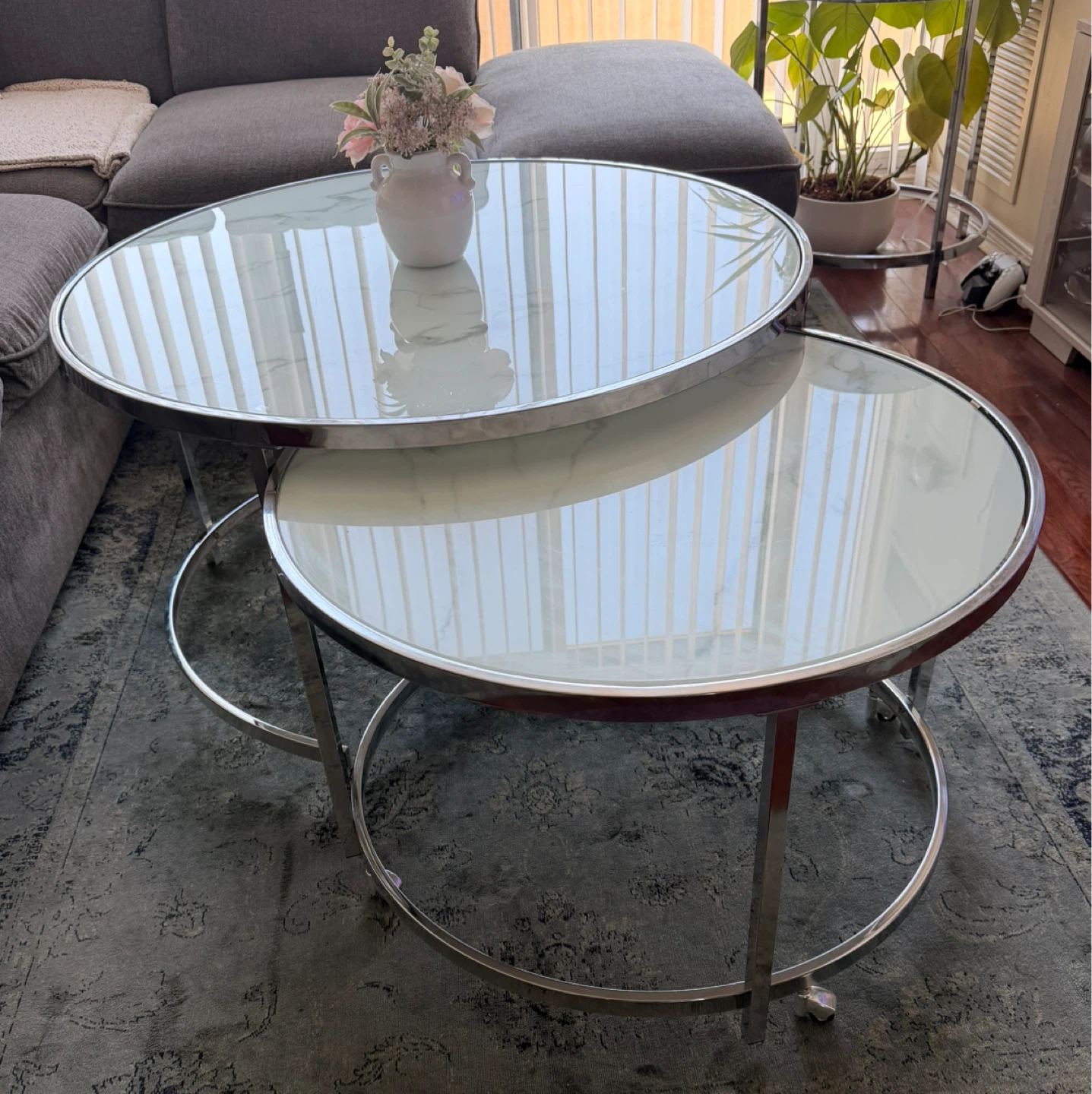 3 Modern marble coffee table set – can be sold separately