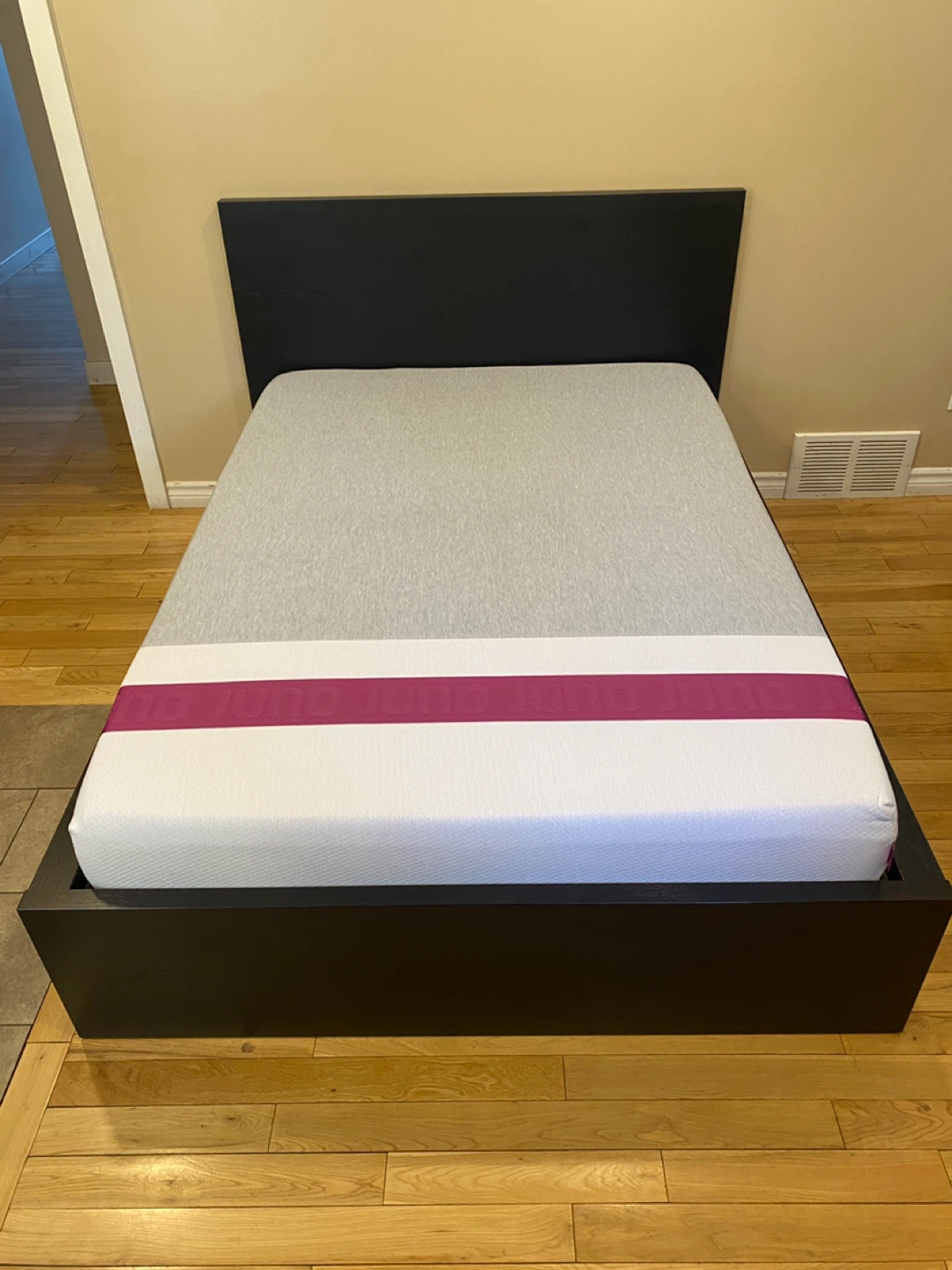 IKEA MALM Full Size Bed with Juno Mattress (CAN DELIVER)