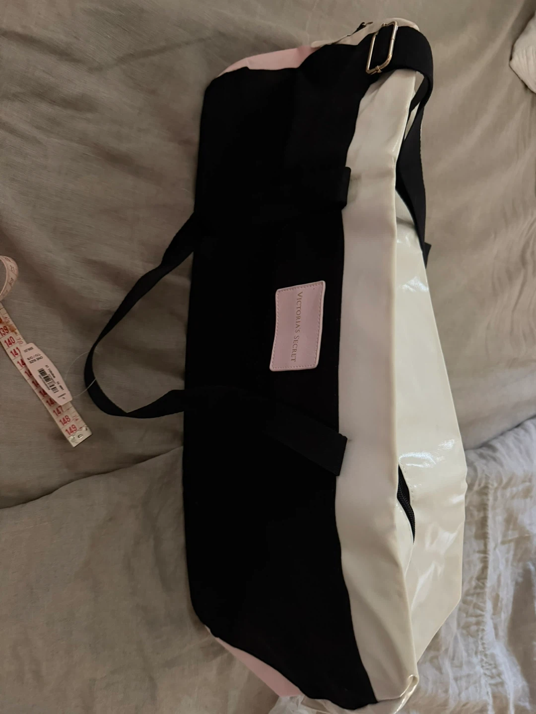 Victoria's Secret Tote Bag Black White Pink - photo 5