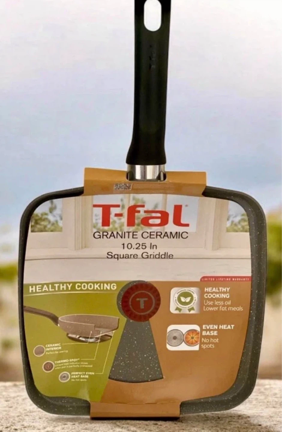 T-fal 10.25 In Granite Ceramic Square Griddle🌱 - photo 3