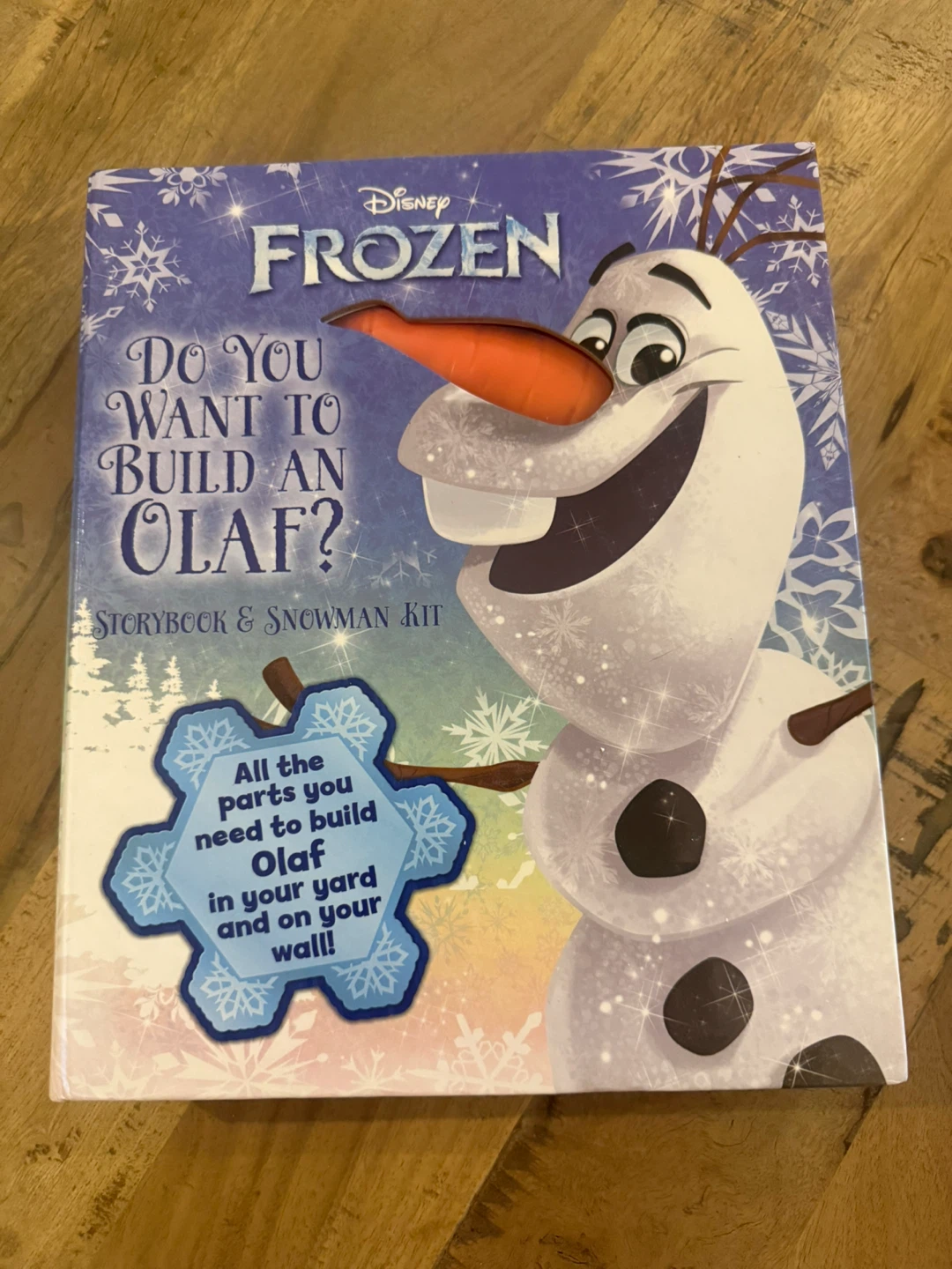 🌱Frozen "Do You Want to Build an Olaf?" Storybook & Snowman Kit