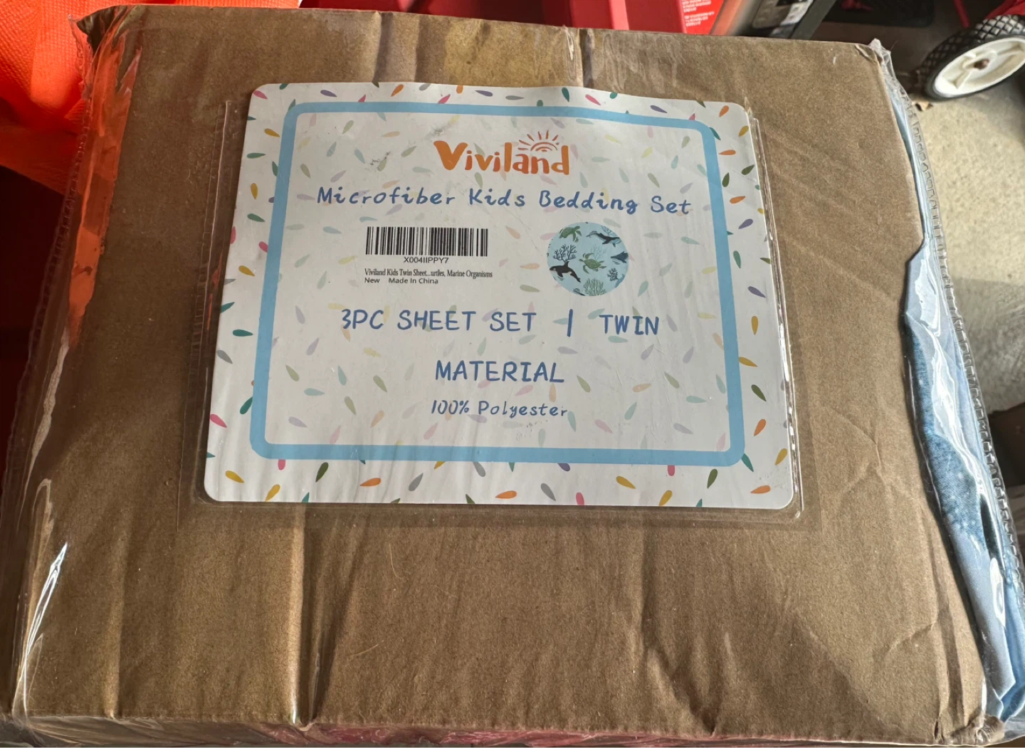 Viviland Microfiber Kids Twin Sheet Set - Marine Organisms - photo 2