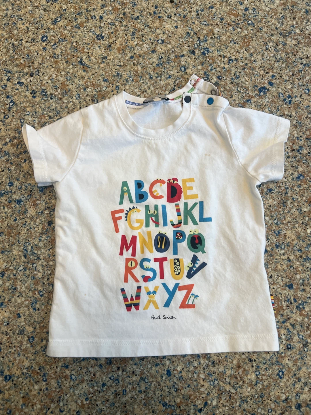 Paul Smith Baby Alphabet T-Shirt Size 1A White