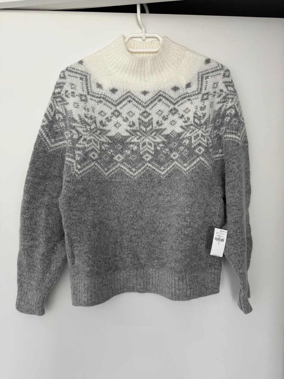 New with Tags! Fair Isle Mock Neck Sweater | Size S