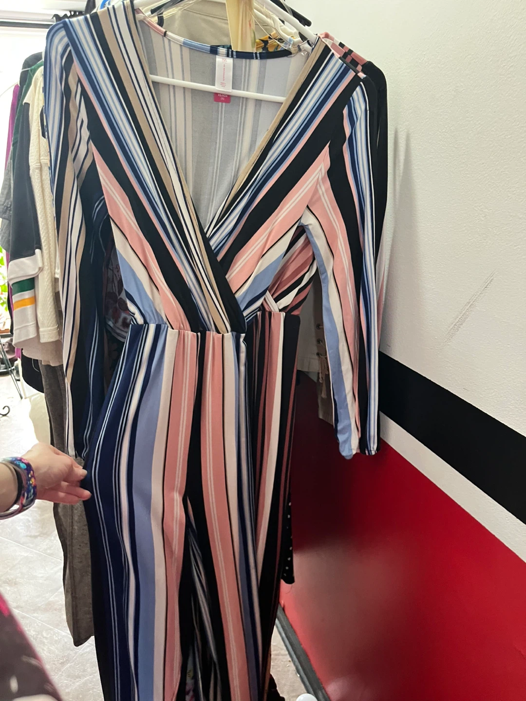 No Boundaries Striped Jumpsuit XS/XCH
