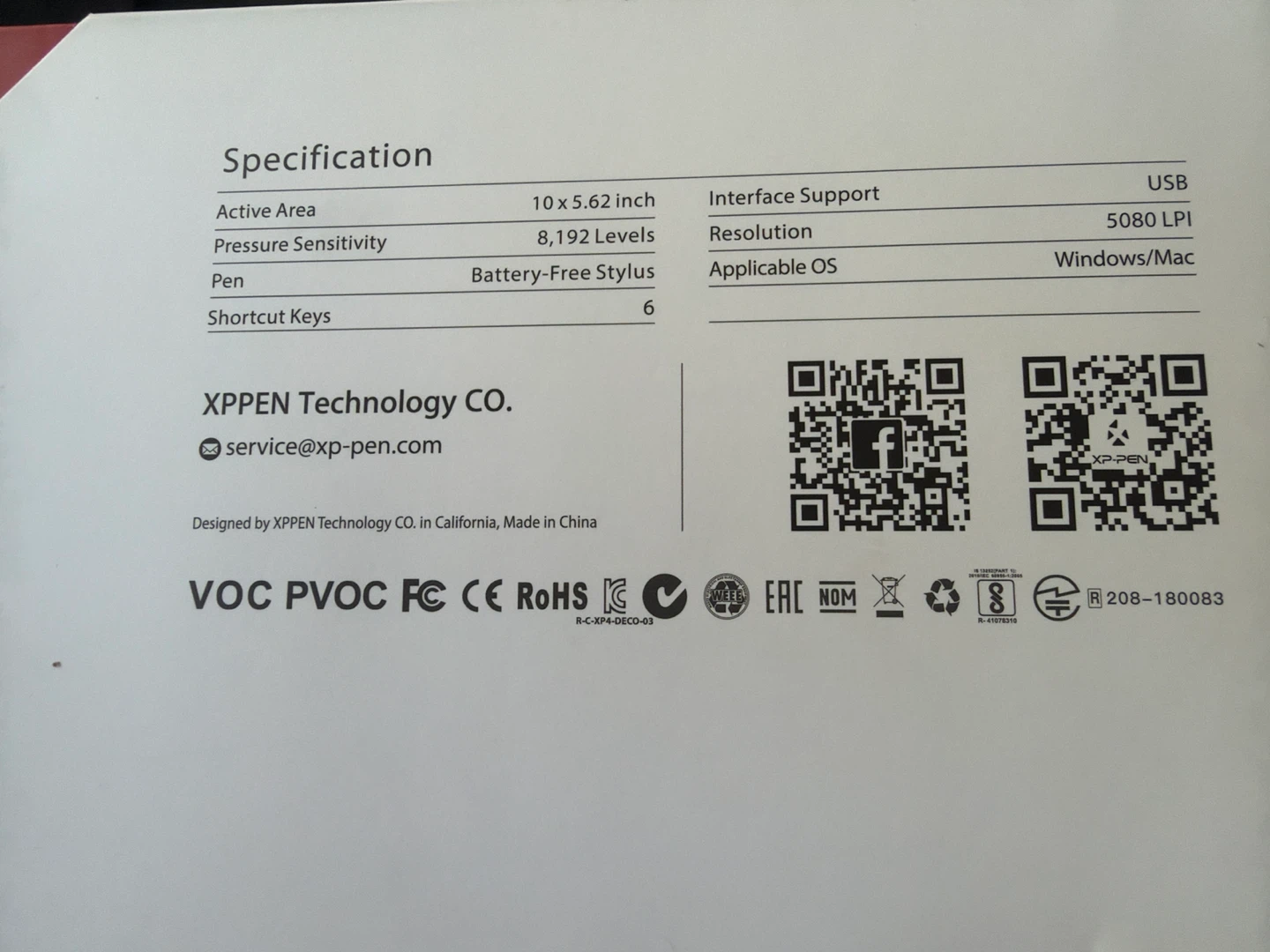 XP-Pen Deco 03 Graphics Drawing Tablet - photo 5