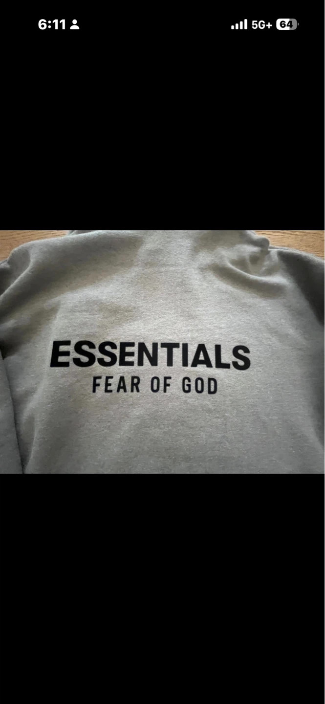 Grey Fear of God Essentials Hoodie with dust bag - photo 2