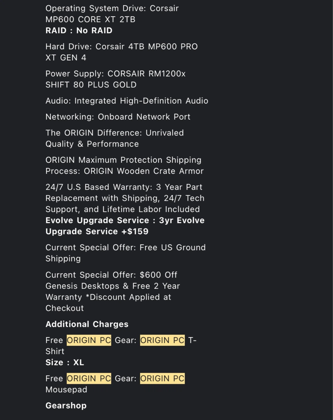 Custom  Origin Gaming  PC can be sold separately or  together - photo 5