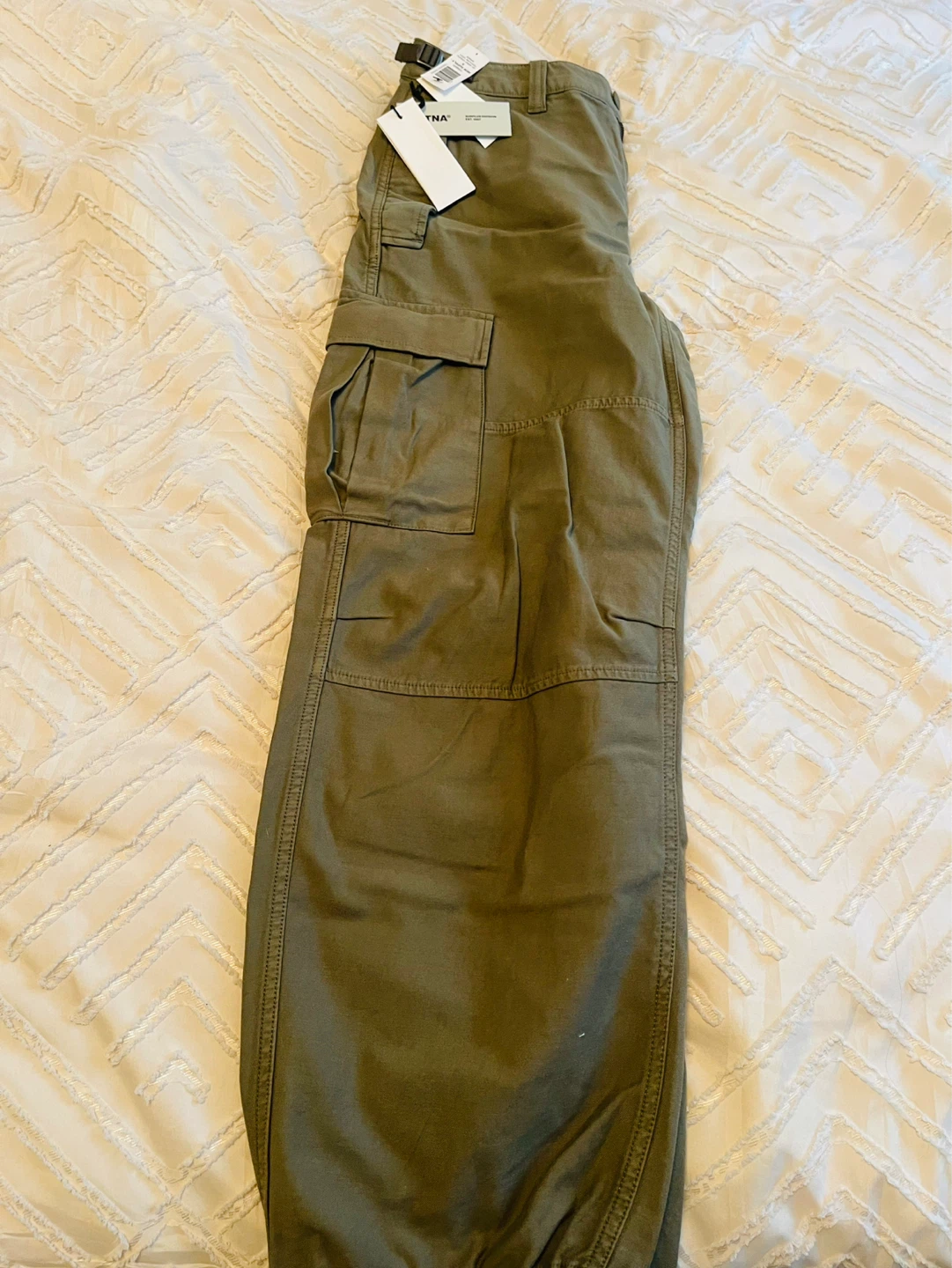 TNA Cargo Pants - Olive Green - Size 6 - photo 2