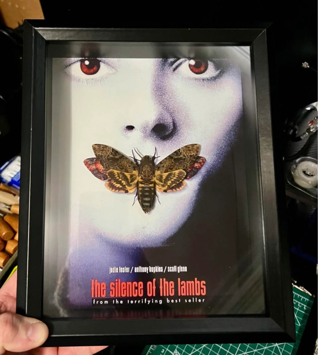 The Silence of the Lambs Movie Poster with Death's-head Moth