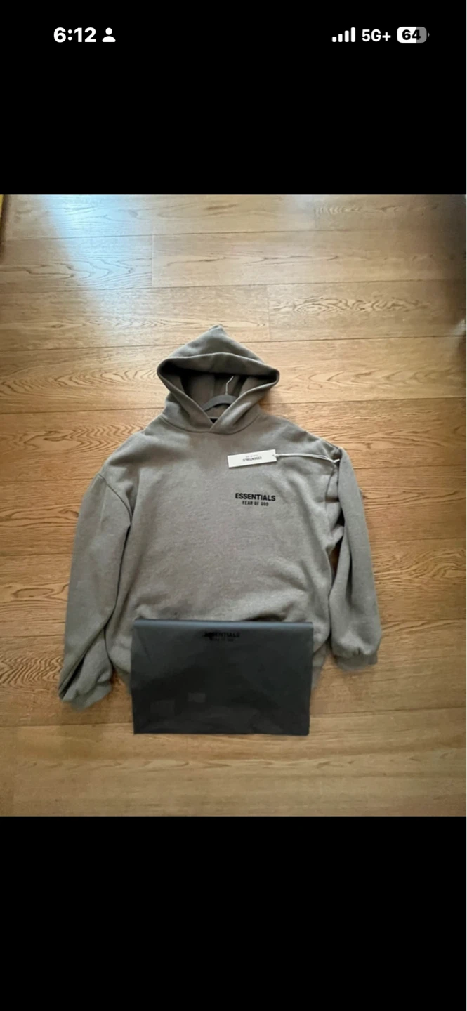 Grey Fear of God Essentials Hoodie with dust bag - photo 4