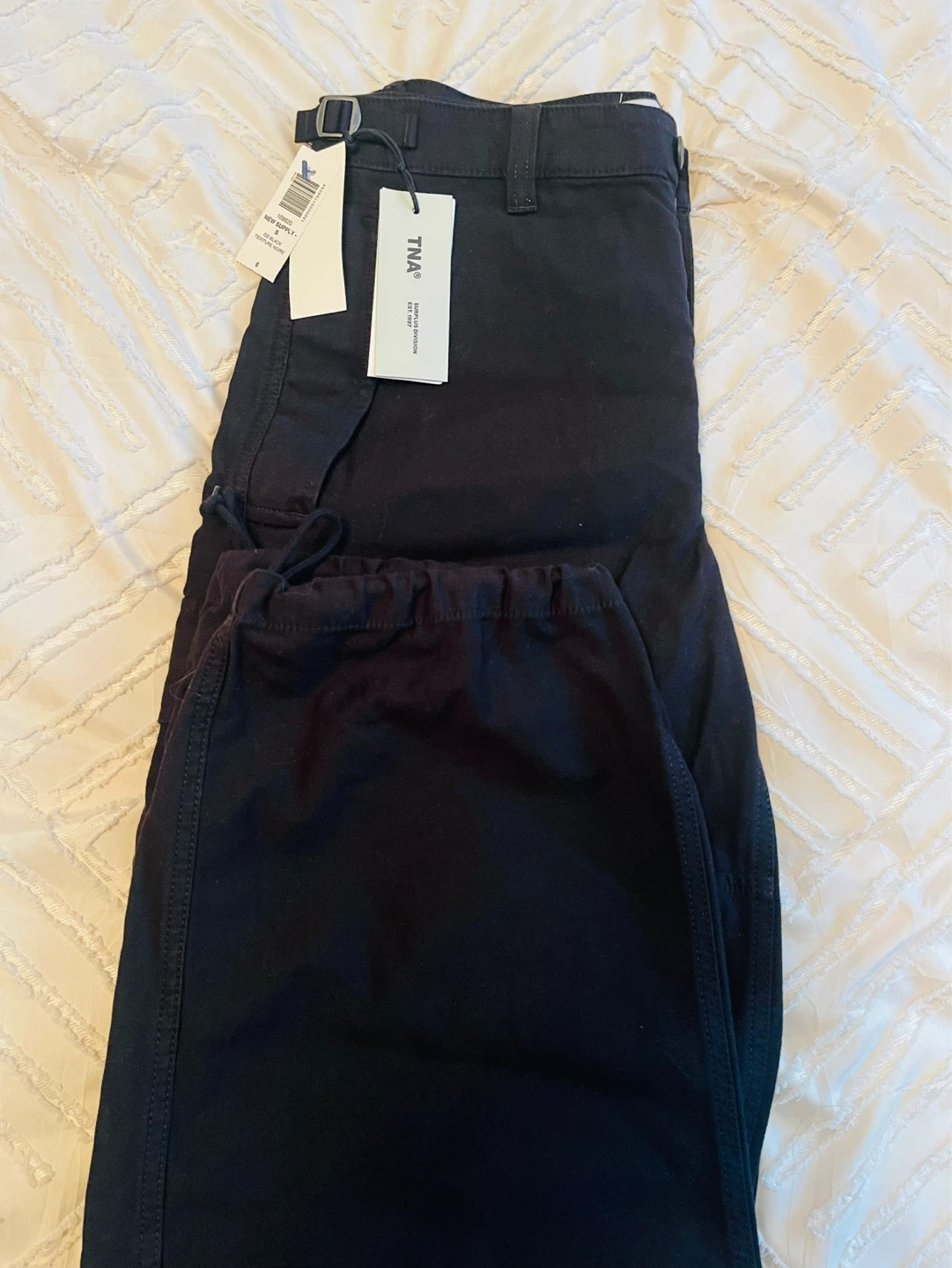 TNA Cargo Pants-Black-Size 6