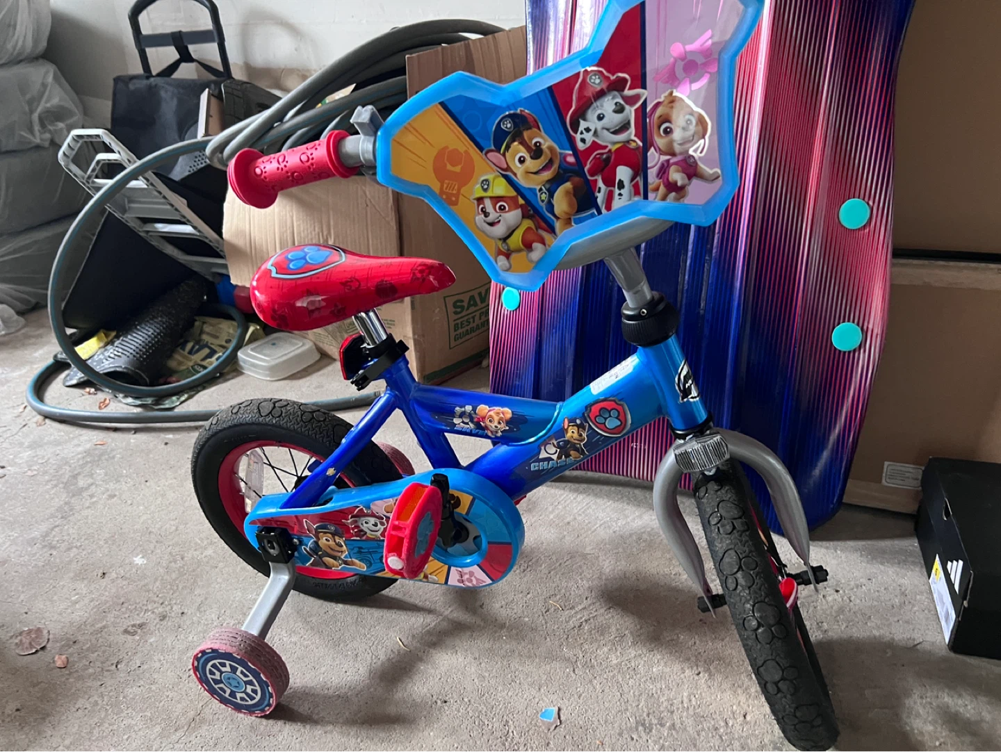 Kids Paw Patrol Training Bike