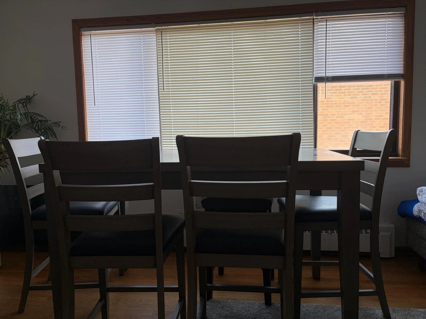 Gray Counter Height Dining Set with 4 Chairs - photo 4