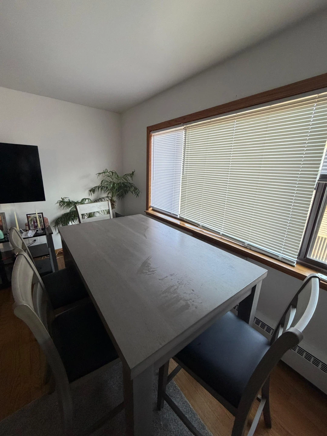 Gray Counter Height Dining Set with 4 Chairs - photo 3