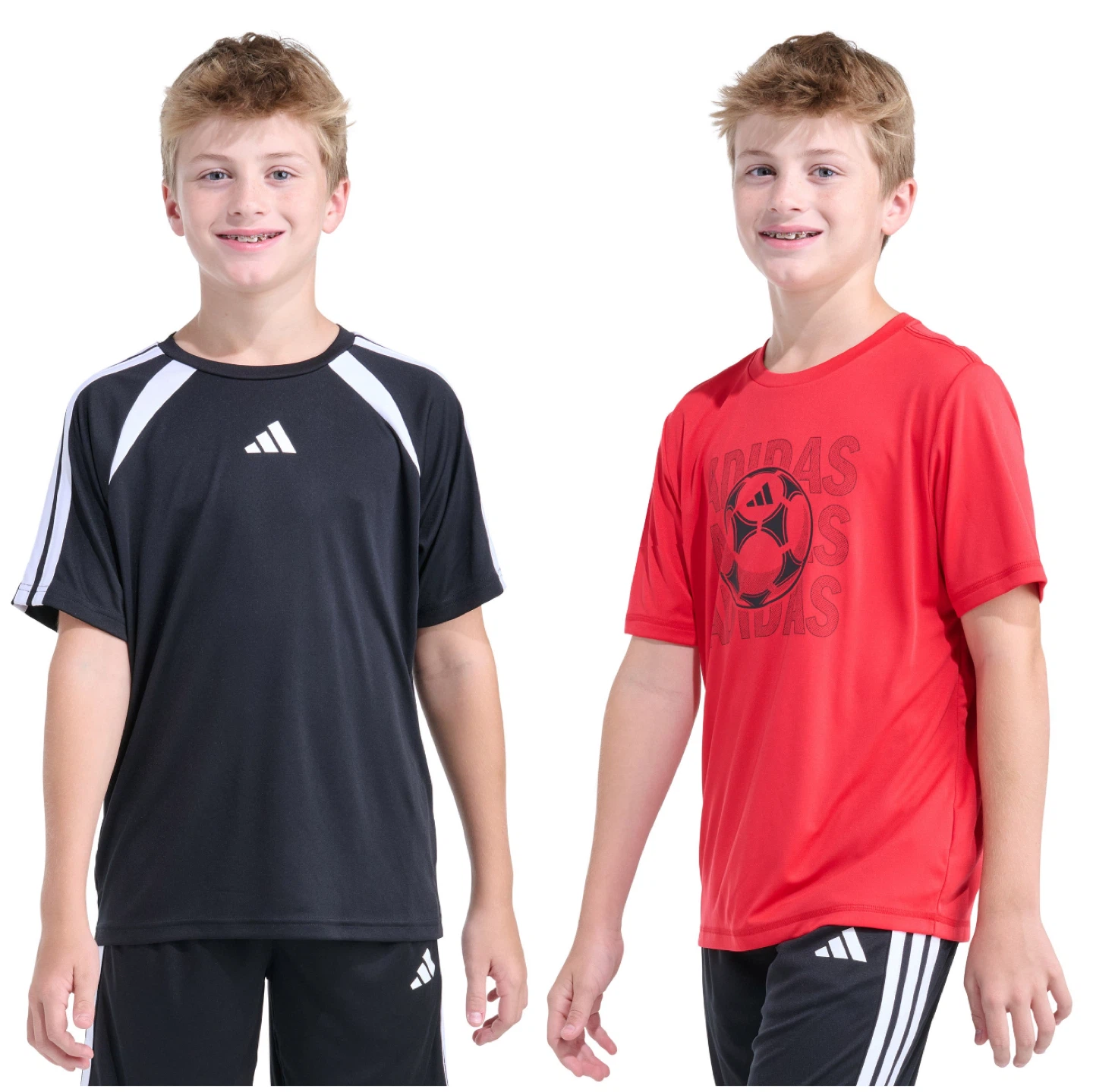 2-pack of Adidas sports T-shirts for boys, - photo 2