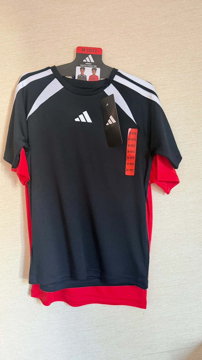 2-pack of Adidas sports T-shirts for boys,