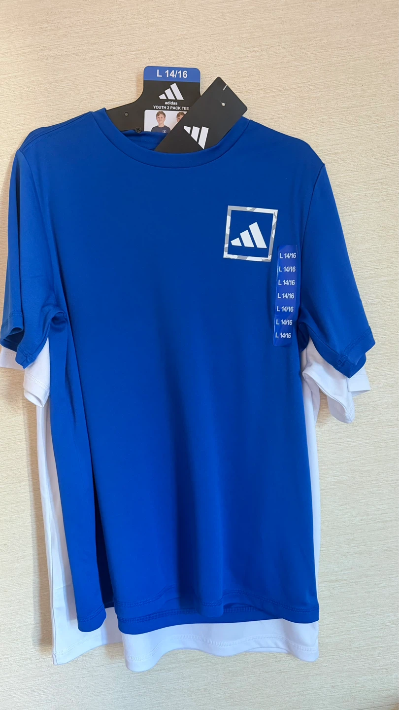 2-pack of Adidas sports T-shirts for boys, - photo 3