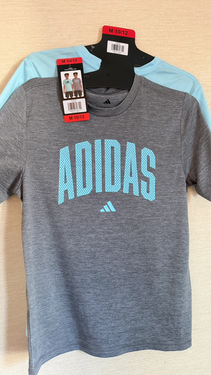 2-pack of Adidas sports T-shirts for boys, - photo 5