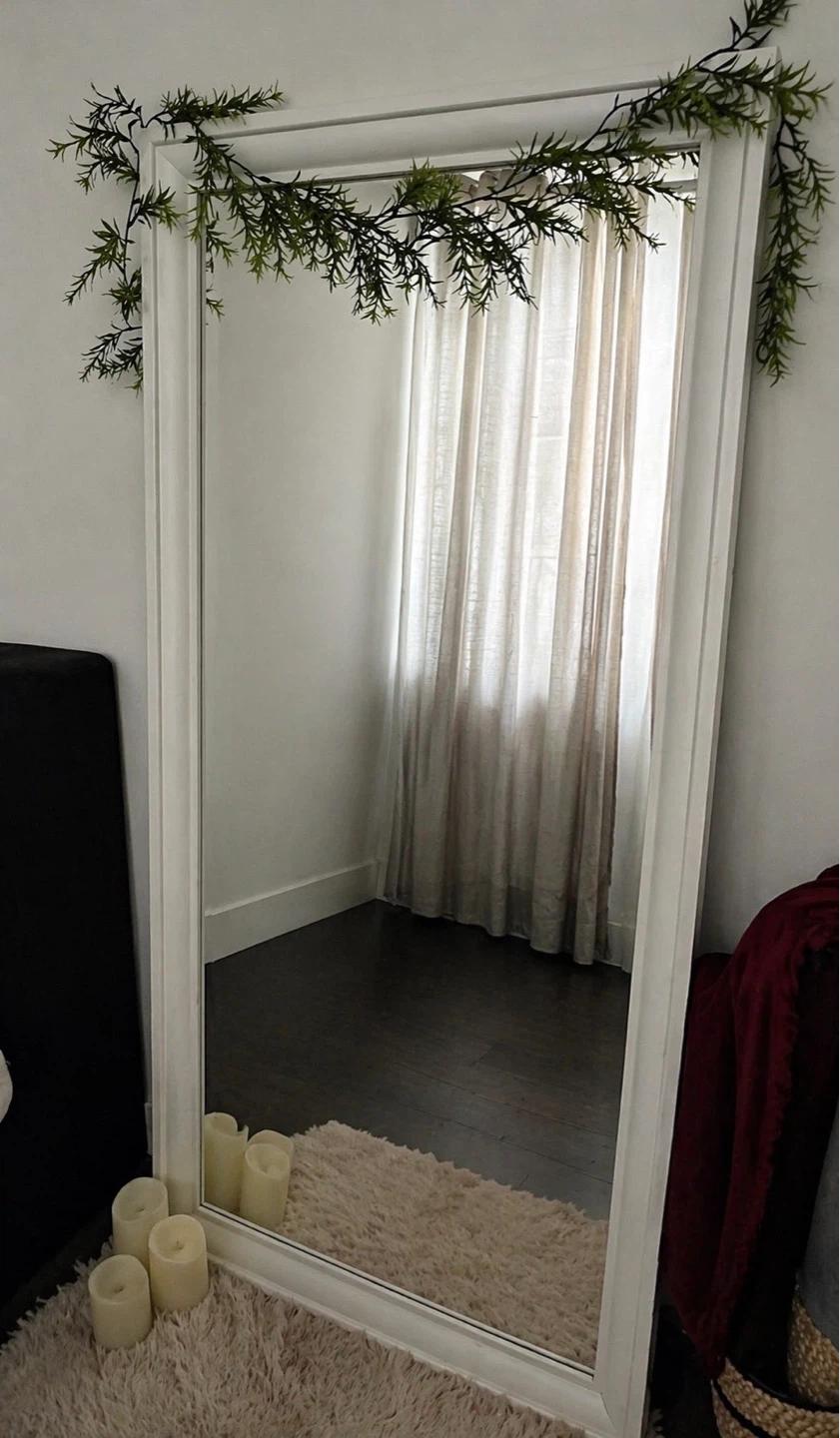 Move out sale: Ikea (Toftbyn) White Full Length Mirror